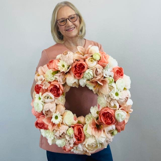 Spring Floral Wreath for Front Door Spring Wreaths for Home Bedroom Decorations Home Office Decor Bridal Showers Wedding Decorations
