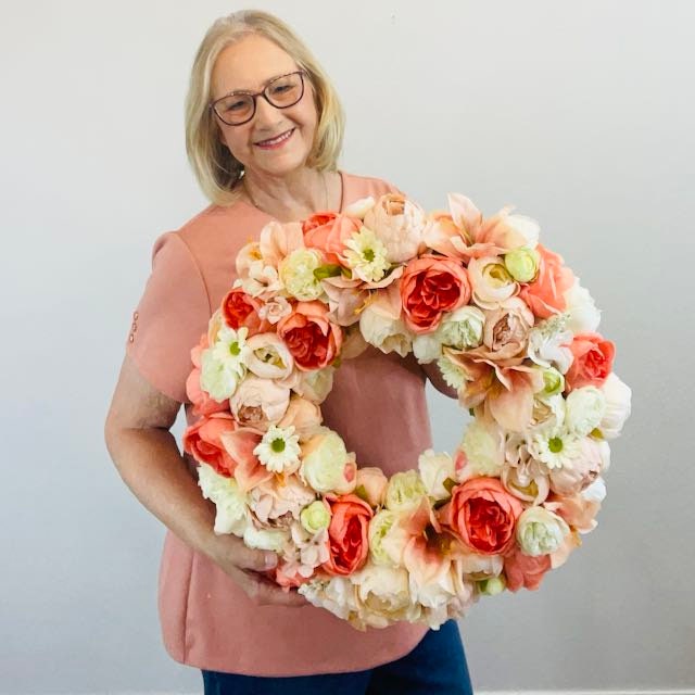 Spring Floral Wreath for Front Door Spring Wreaths for Home Bedroom Decorations Home Office Decor Bridal Showers Wedding Decorations