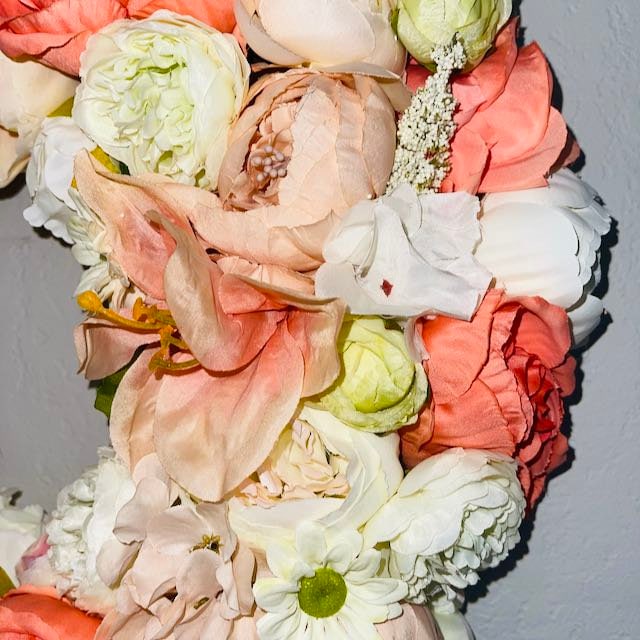 Spring Floral Wreath for Front Door Spring Wreaths for Home Bedroom Decorations Home Office Decor Bridal Showers Wedding Decorations