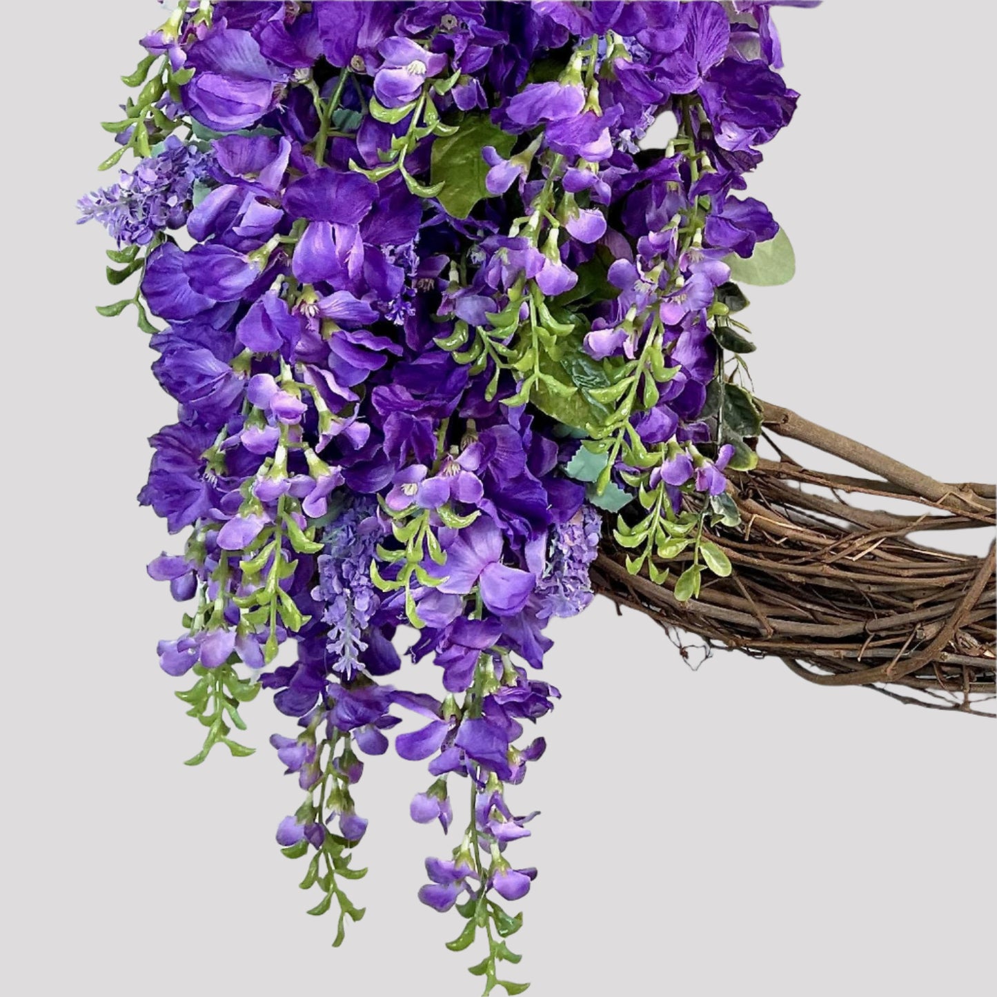 Purple Wreath for Front Door Fall Home Decor Wall Art Decorations Front Porch Ideas Office Gifts for her Office Decor to Welcome Guests