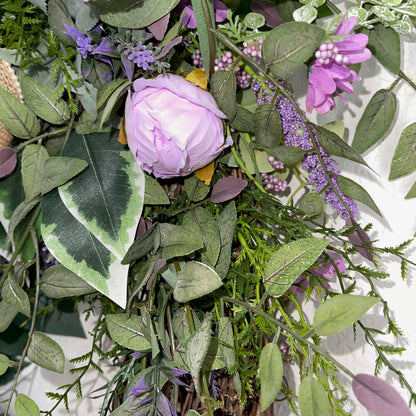 Lavender Peony Wreath