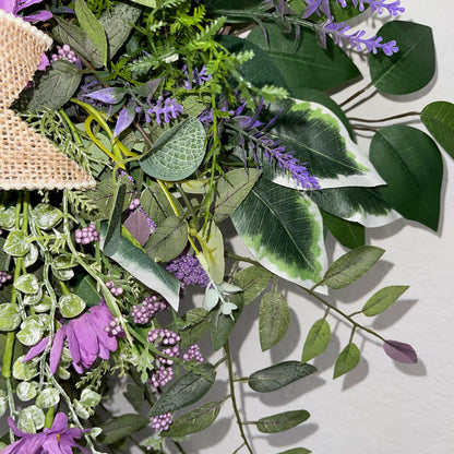 Lavender Peony Wreath