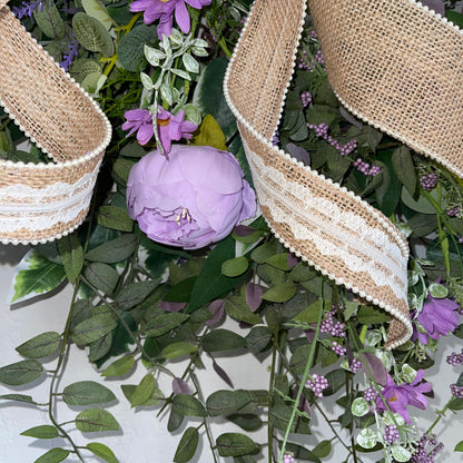 Lavender Peony Wreath
