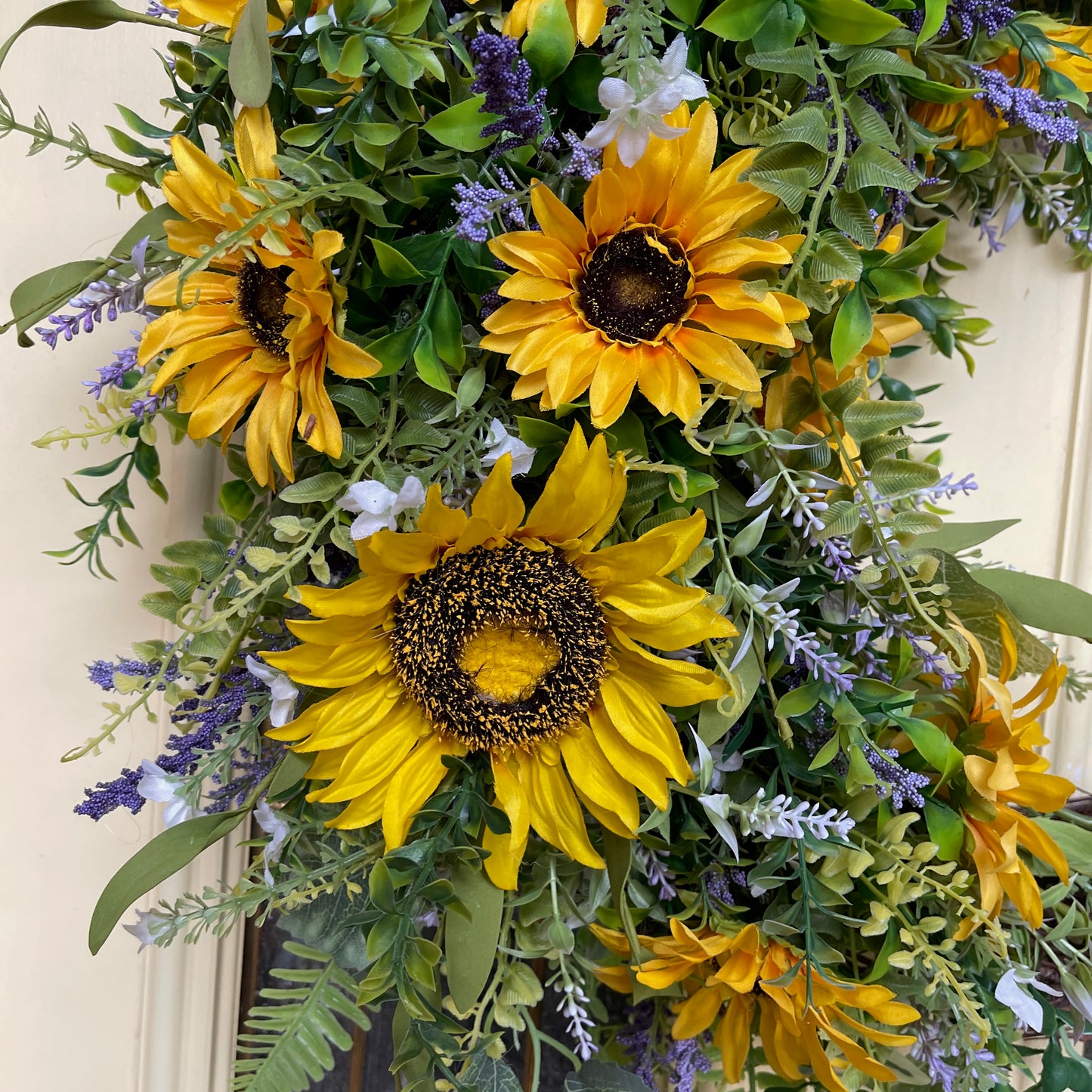 Sunflower Grapevine Wreath | Rustic Summer & Fall Door Decor