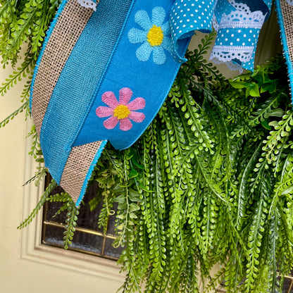 Year Round Beaded Grass Wreath