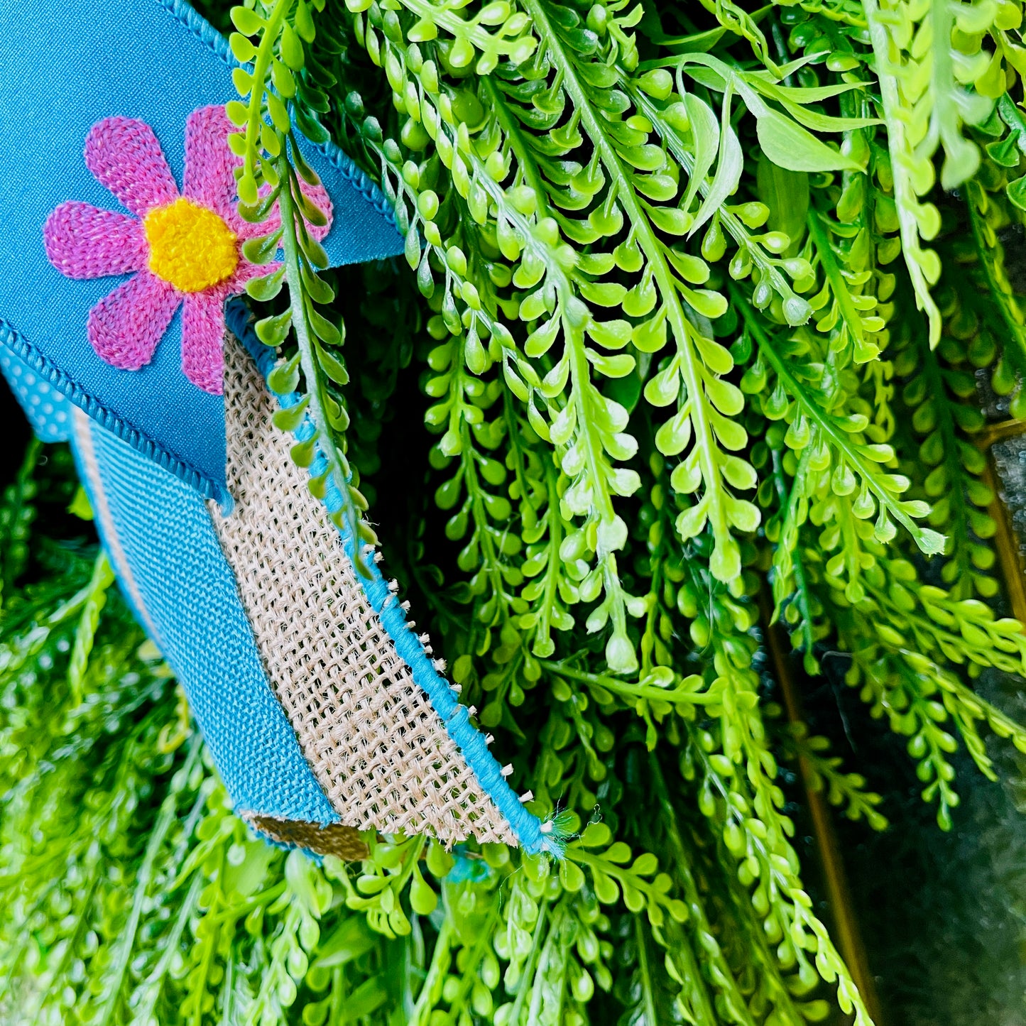 Year Round Beaded Grass Wreath