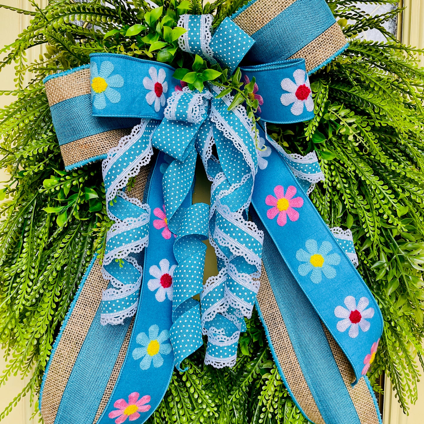 Year Round Beaded Grass Wreath
