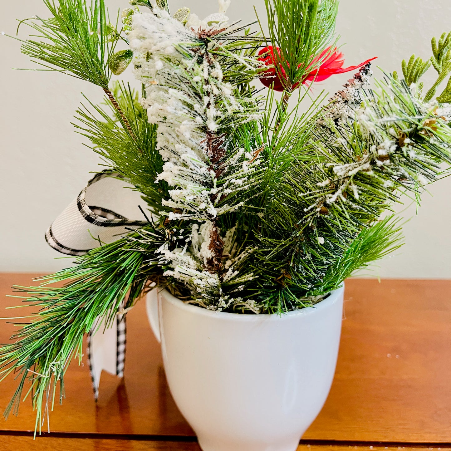 Snowman Peppermint Coffee Mug Arrangement — Teacher & Secret Santa Gift (Reusable Mug)