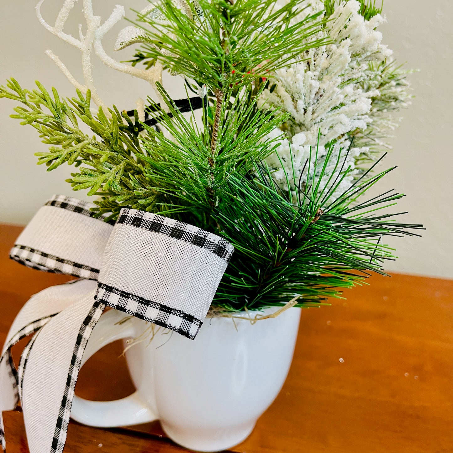 Snowman Peppermint Coffee Mug Arrangement — Teacher & Secret Santa Gift (Reusable Mug)