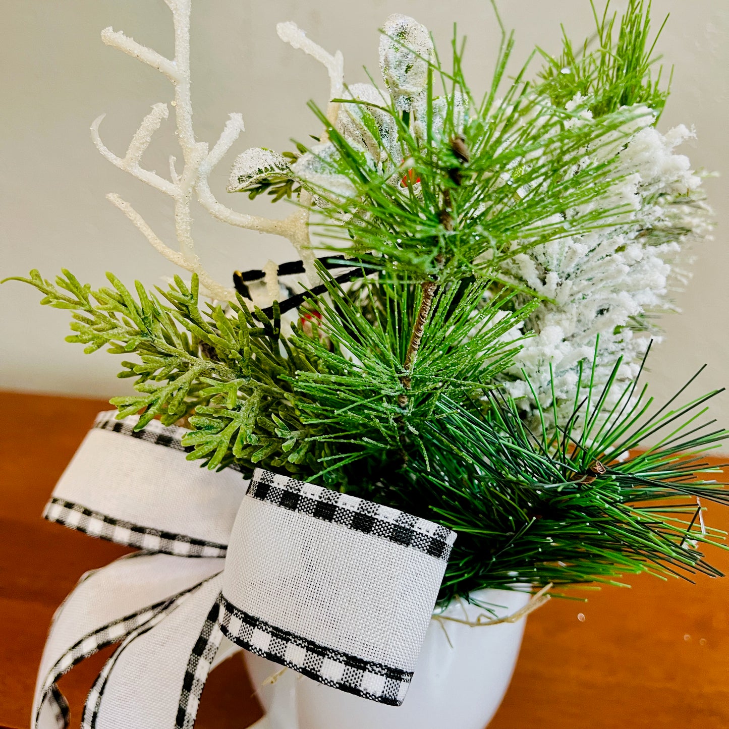 Snowman Peppermint Coffee Mug Arrangement — Teacher & Secret Santa Gift (Reusable Mug)