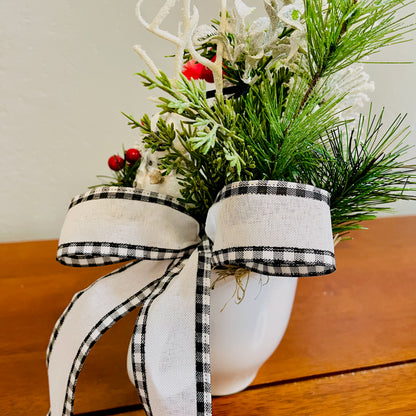Snowman Peppermint Coffee Mug Arrangement — Teacher & Secret Santa Gift (Reusable Mug)