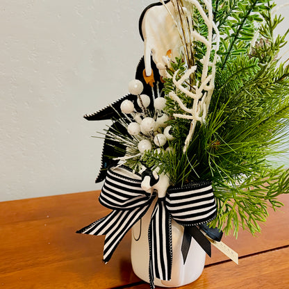 Holland Cow “MOO” Christmas Mug Arrangement — Farmhouse Gift for Teachers & Secret Santa (Reusable Mug)