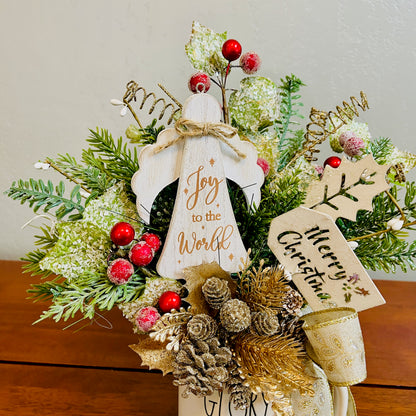 Glory in the Highest” Christmas Mug Arrangement — Faith-Filled Teacher & Secret Santa Gift (Reusable Mug)