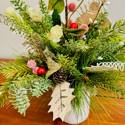 Glory in the Highest” Christmas Mug Arrangement — Faith-Filled Teacher & Secret Santa Gift (Reusable Mug)