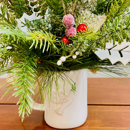 Glory in the Highest” Christmas Mug Arrangement — Faith-Filled Teacher & Secret Santa Gift (Reusable Mug)