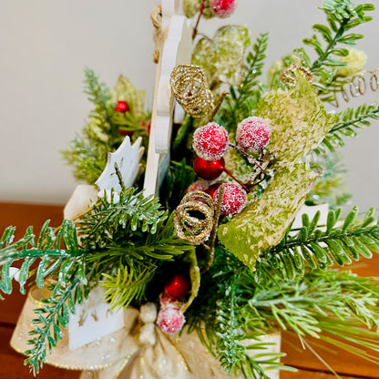 Glory in the Highest” Christmas Mug Arrangement — Faith-Filled Teacher & Secret Santa Gift (Reusable Mug)