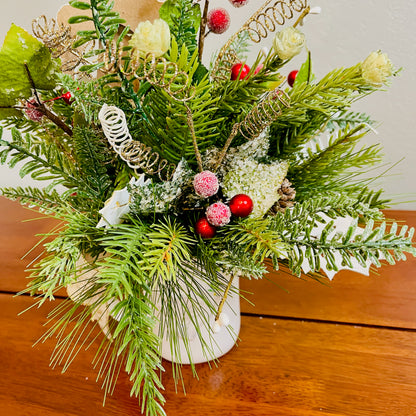 Glory in the Highest” Christmas Mug Arrangement — Faith-Filled Teacher & Secret Santa Gift (Reusable Mug)