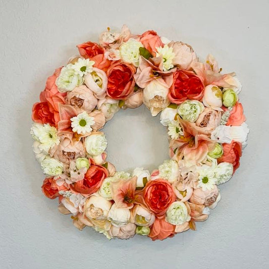 Spring Floral Wreath for Front Door Spring Wreaths for Home Bedroom Decorations Home Office Decor Bridal Showers Wedding Decorations