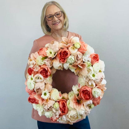 Spring Floral Wreath for Front Door Spring Wreaths for Home Bedroom Decorations Home Office Decor Bridal Showers Wedding Decorations