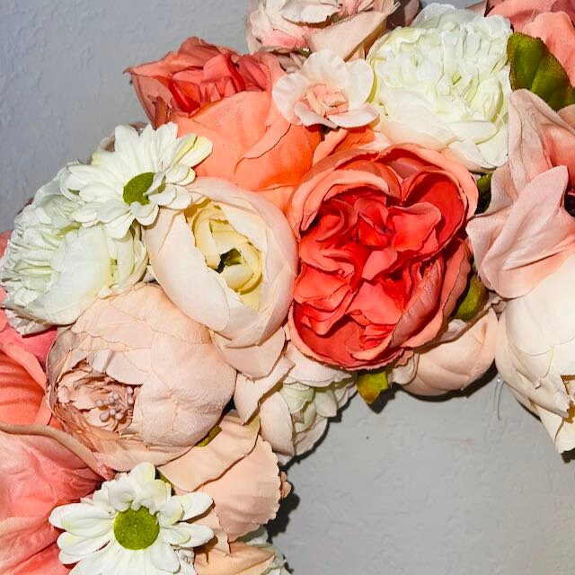 Spring Floral Wreath for Front Door Spring Wreaths for Home Bedroom Decorations Home Office Decor Bridal Showers Wedding Decorations