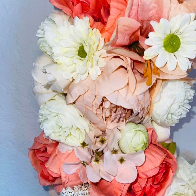 Spring Floral Wreath for Front Door Spring Wreaths for Home Bedroom Decorations Home Office Decor Bridal Showers Wedding Decorations