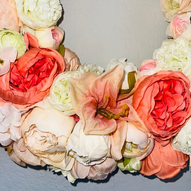 Spring Floral Wreath for Front Door Spring Wreaths for Home Bedroom Decorations Home Office Decor Bridal Showers Wedding Decorations