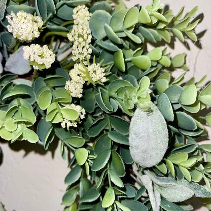 Lemon and Orange Citrus or Lamb’s Ear Cabinet Wreath Farmhouse Kitchen Décor or Candle Ring Home Decorations