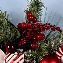 Christmas Peppermint Wreath for Front Door Holiday Decor Christmas Decorations for Home Decor Xmas Traditional Colors red and white