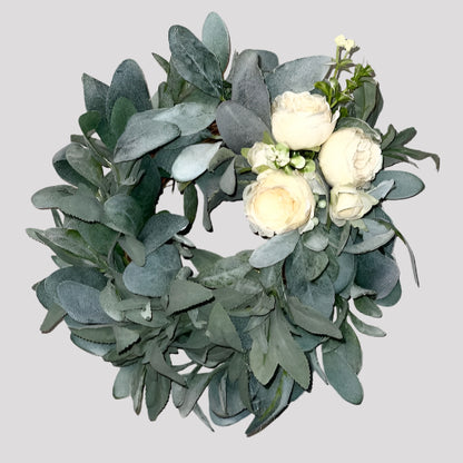 Lemon and Orange Citrus or Lamb’s Ear Cabinet Wreath Farmhouse Kitchen Décor or Candle Ring Home Decorations