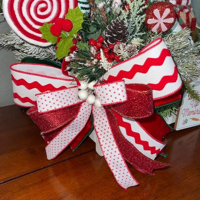 Christmas Gingerbread Man Arragement for Tabletop Kitchen Centerpiece CoffeTable Decor Holiday Office Decorations Teacher Gifts Seasonal