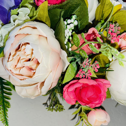 Floral Wreath for Front Door, Porch decor ideas, Gifts for Mother’s Day, Birthdays, or Weddings, Home Decorations, Farmhouse, Office Decor