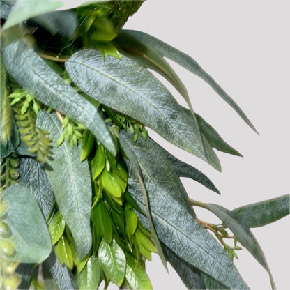 Elegant Everyday Greenery Wreath for Front Door, Entryway, or Mantle Rustic Farmhouse Door Decor Office Decorations Mother's Day Gifts