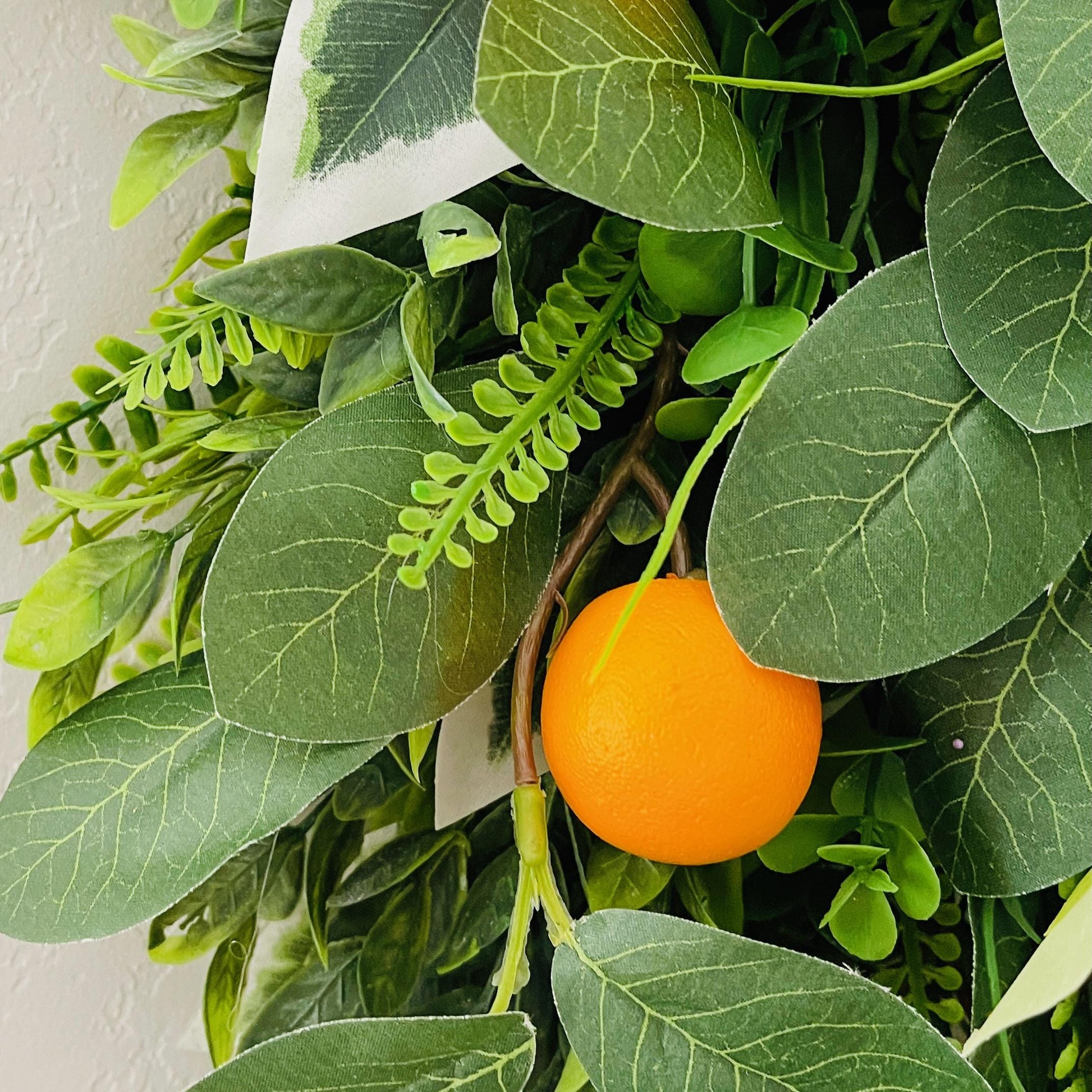 Orange Citrus Wreath for Kitchen or Front Door, Summer and Spring Decorations for Home or Office, Mother's Day Gift, Valentine's Day Gifts