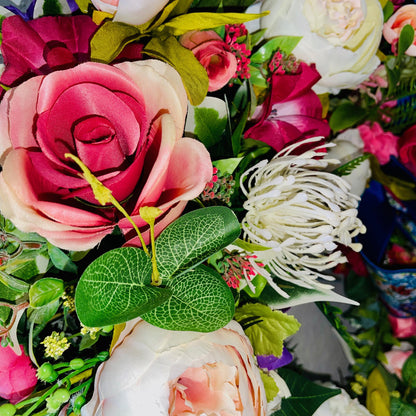 Floral Wreath for Front Door, Porch decor ideas, Gifts for Mother’s Day, Birthdays, or Weddings, Home Decorations, Farmhouse, Office Decor