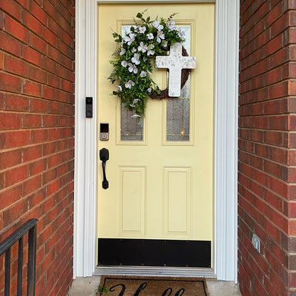 Dogwood Wreath for front door, Christian Easter door wreath, Easter Decorations, Home Decor, Spring Wreath, Church Decorations for hallway