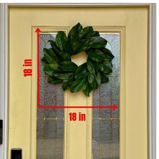 Realistic Magnolia Wreath for front door. Artificial Magnolia Wreath, Year Round Decor for home, All Season door Decor. Housewarming gift