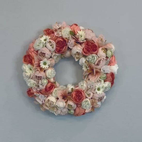 Spring Floral Wreath for Front Door Spring Wreaths for Home Bedroom Decorations Home Office Decor Bridal Showers Wedding Decorations