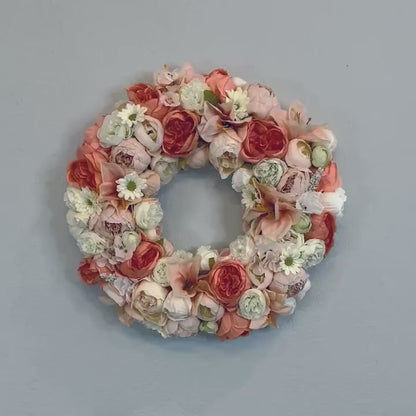 Spring Floral Wreath for Front Door Spring Wreaths for Home Bedroom Decorations Home Office Decor Bridal Showers Wedding Decorations