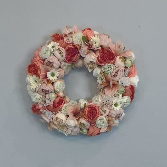Spring Floral Wreath for Front Door Spring Wreaths for Home Bedroom Decorations Home Office Decor Bridal Showers Wedding Decorations